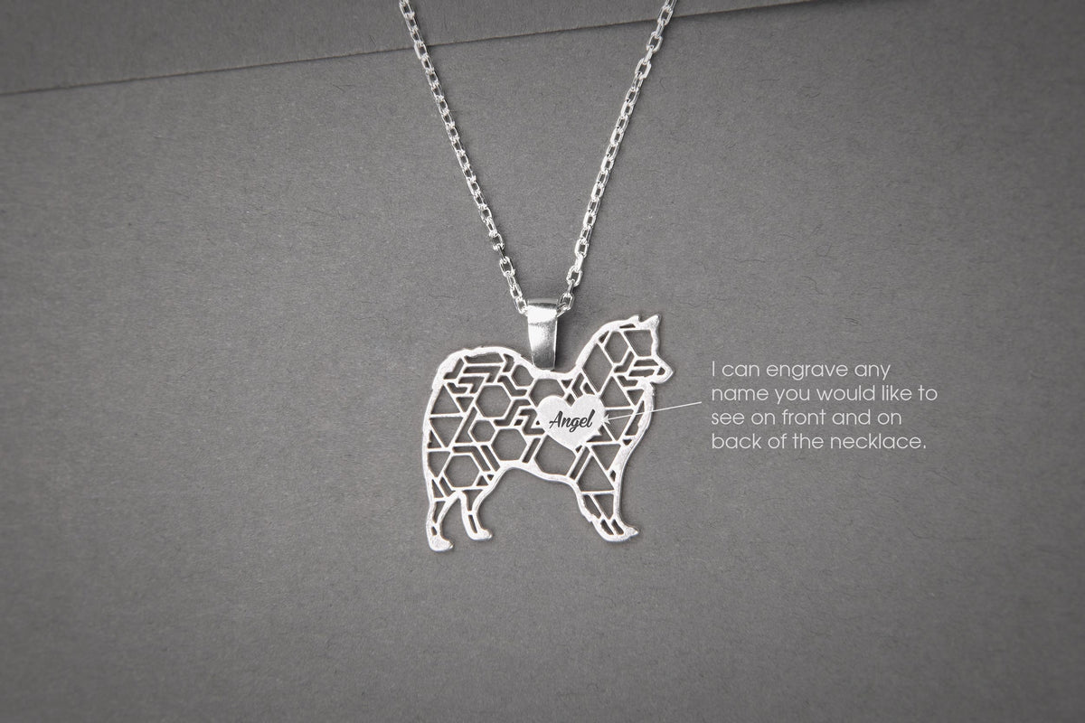AMERICAN ESKIMO Modern Silver Necklace - 1 Main image