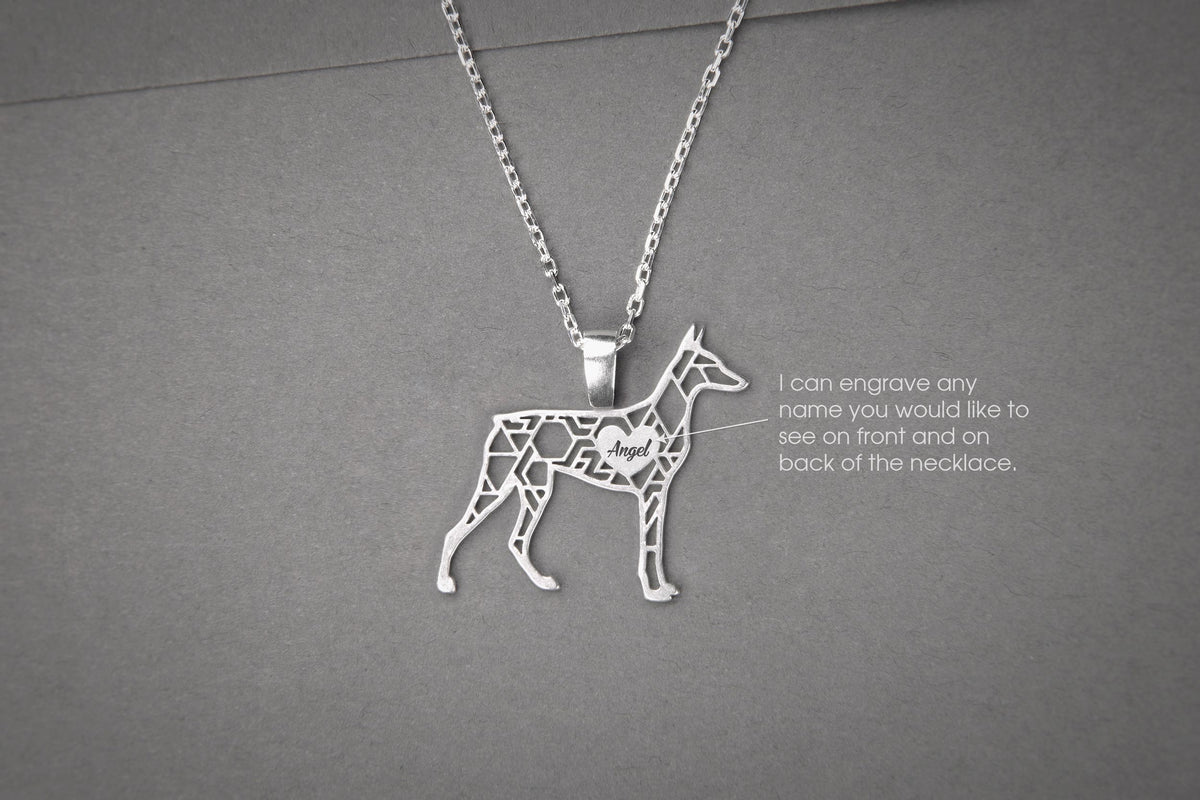 DOBERMAN Modern Silver Necklace - 1 Main image