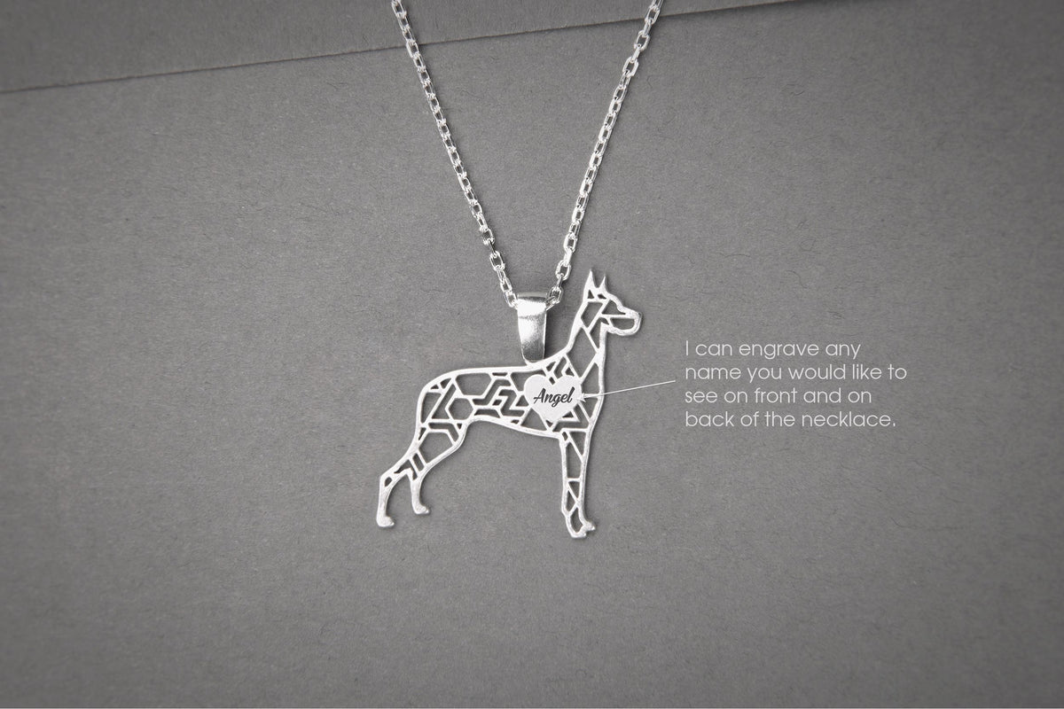 GREAT DANE Modern Silver Necklace - 1 Main image