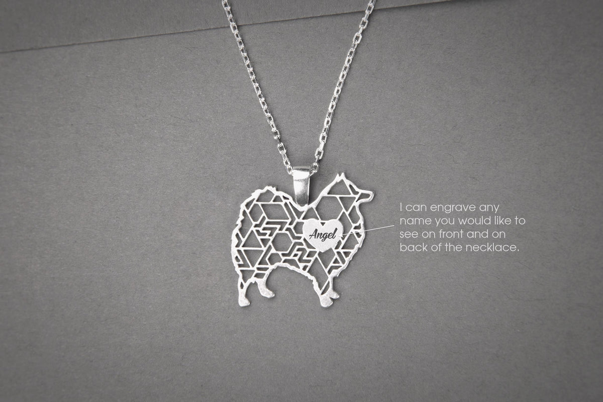 JAPANESE SPITZ Modern Silver Necklace - 1 Main image