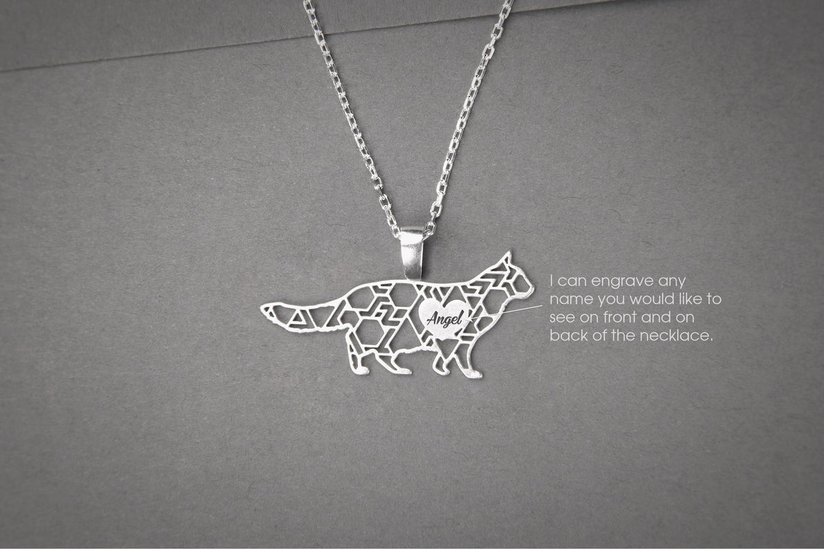 LONGHAIRED CAT Modern Silver Necklace - 1 Main image