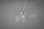 LABRADOR RETRIEVER Modern Silver Necklace - 1
