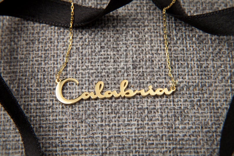 Custom CURSIVE Name Necklace - Model6 - 1