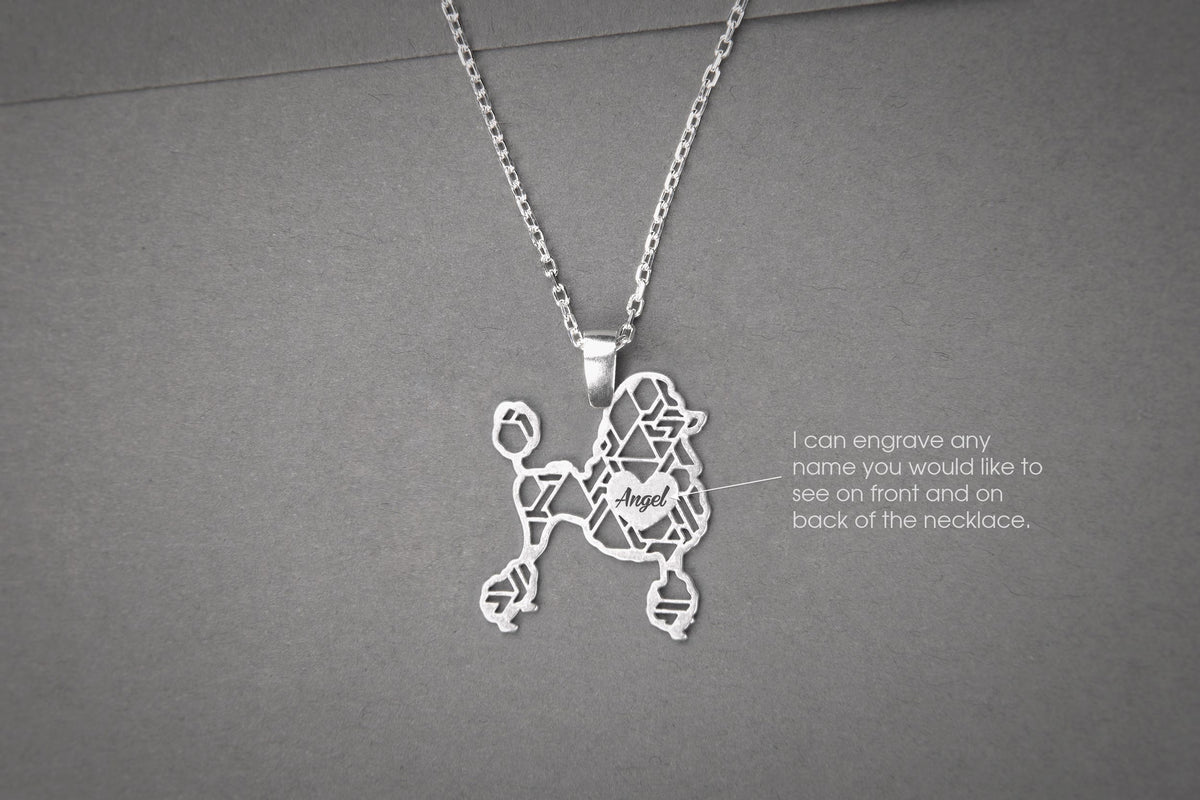 POODLE Modern Silver Necklace - 1 Main image