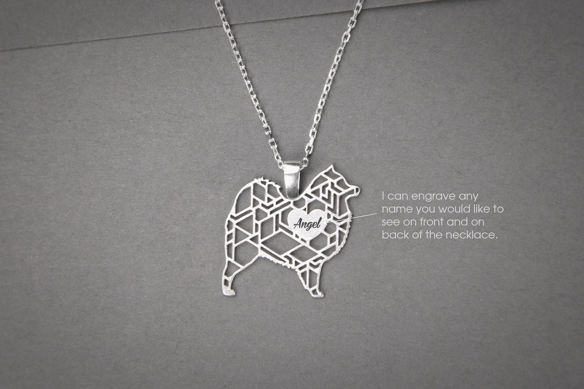 SAMOYED Modern Silver Necklace - 1 Main image
