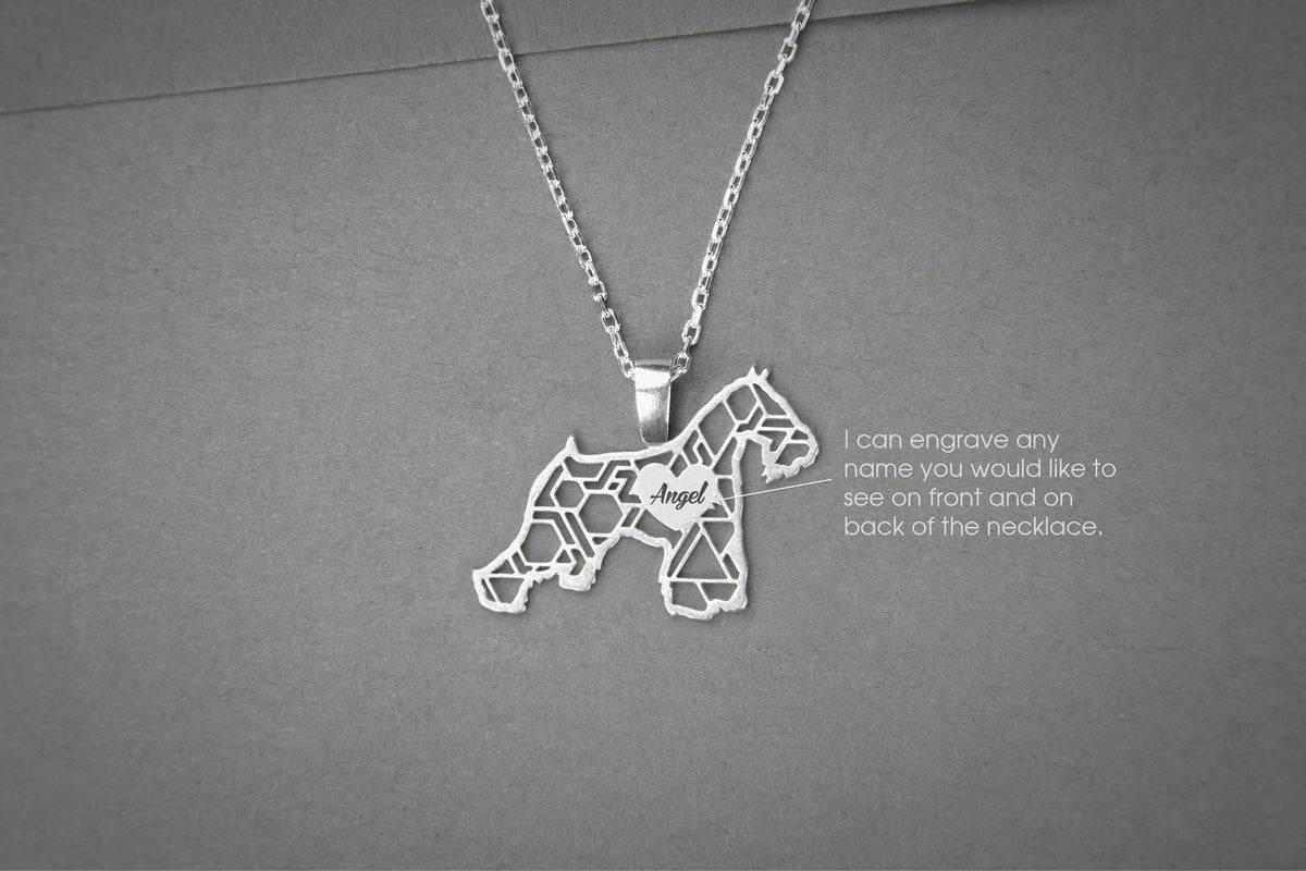SCHNAUZER Modern Silver Necklace - 1 Main image