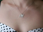COCKER SPANIEL Modern Silver Necklace - 3