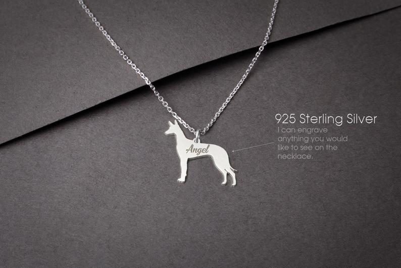 PHARAOH HOUND Tiny Silver Necklace - 1 Main image