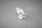 SCHNAUZER - Paw Silver Ring - 1