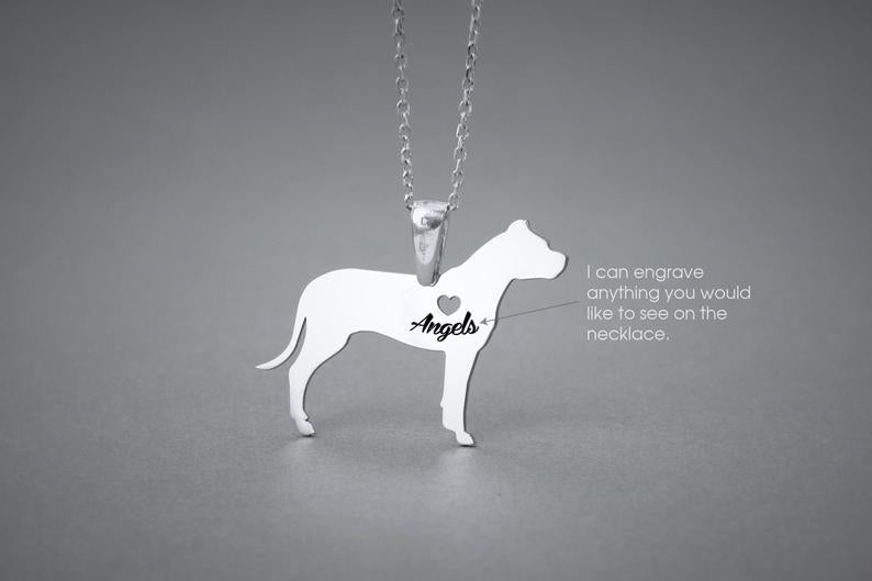DOGO ARGENTINO Heart Silver Necklace - 1 Main image