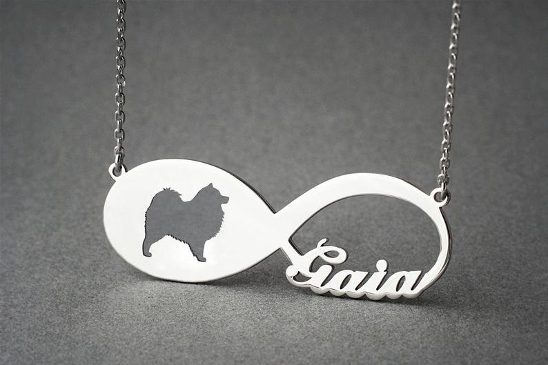 SAMOYED Infinity Silver Necklace - 1 Main image