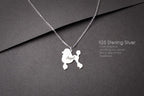 POODLE Tiny Silver Necklace - 1