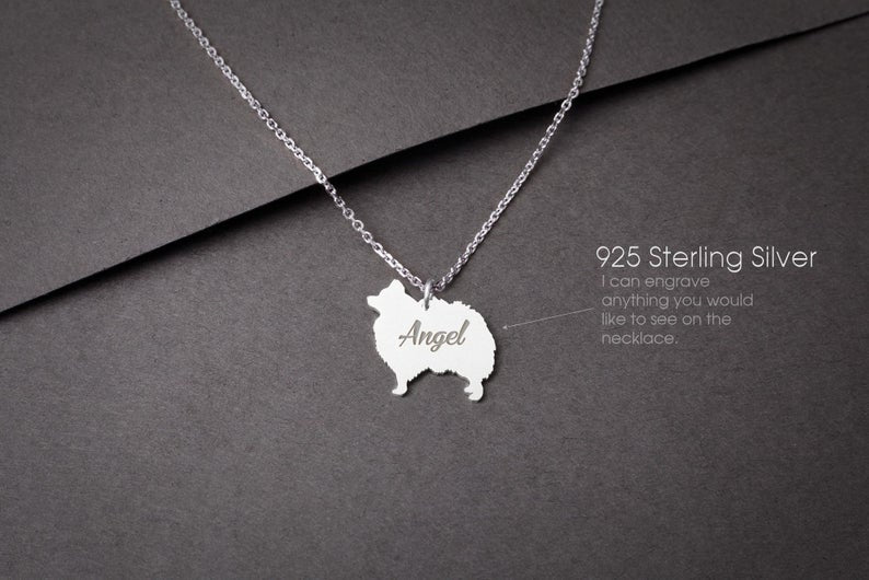 POMERANIAN Tiny Silver Necklace - 1 Main image