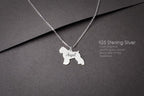 BOUVIER DES FLANDRES Tiny Silver Necklace - 1