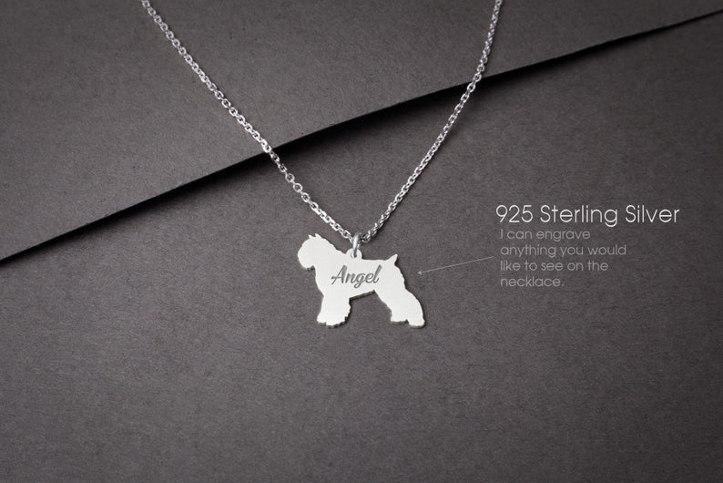 BOUVIER DES FLANDRES Tiny Silver Necklace - 1