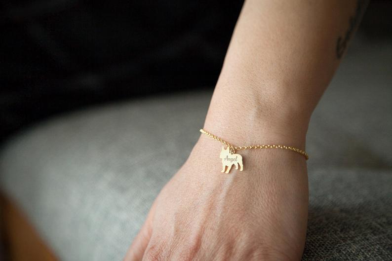 BELGIAN MALINOIS Tiny Silver Bracelet Secondary image