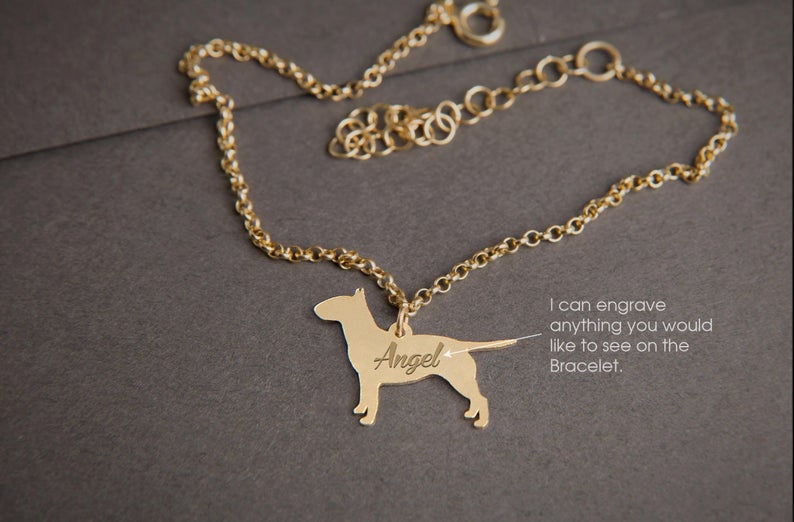 BULL TERRIER Tiny Silver Bracelet - 1 Main image