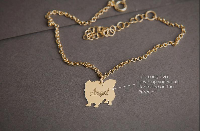 PEKINGESE LONGHAIRED Tiny Silver Bracelet - 1 Main image