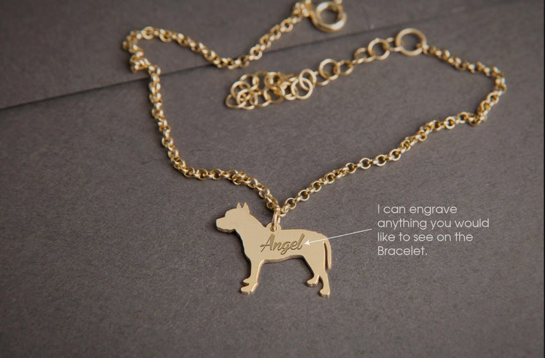 PITBULL TERRIER Tiny Silver Bracelet - 1 Main image