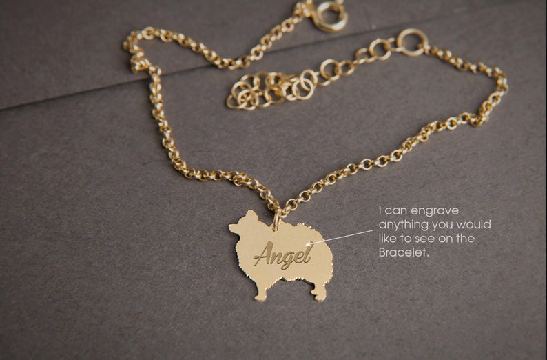 POMERANIAN Tiny Silver Bracelet - 1 Main image