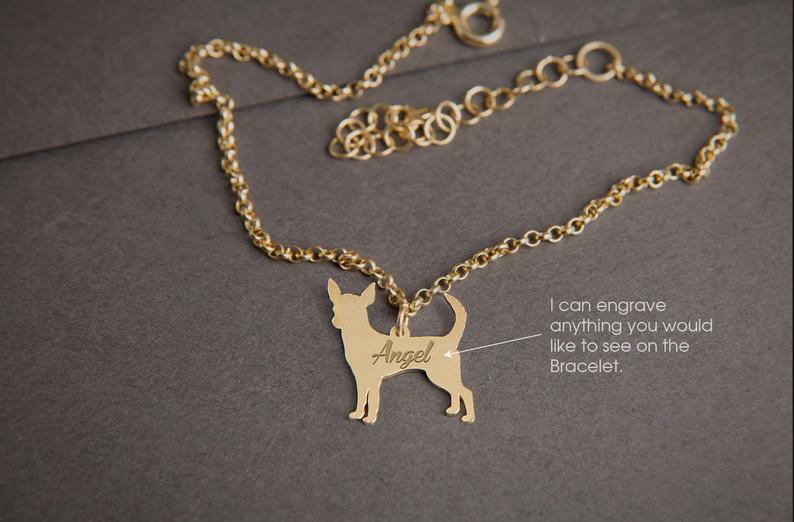 CHIHUAHUA Tiny Silver Bracelet - 1 Main image