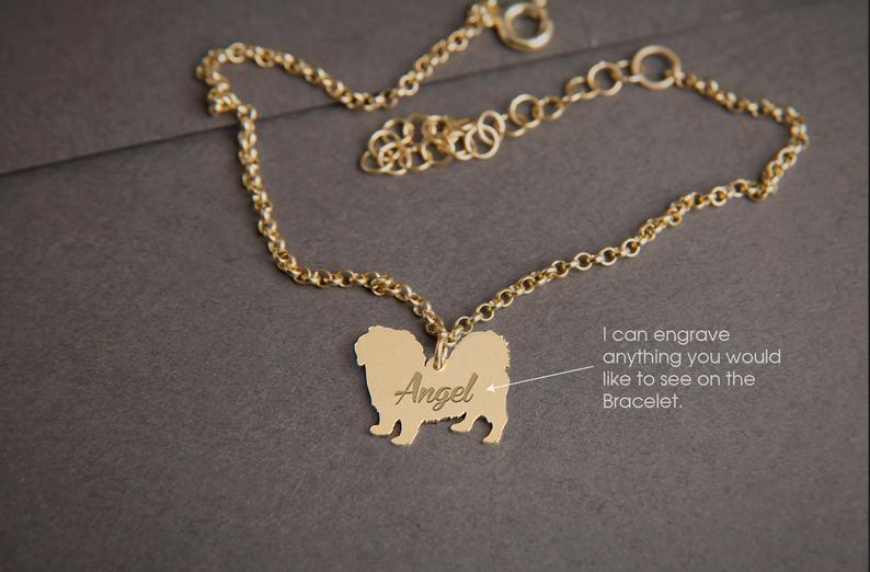 PEKINGESE SHORTHAIRED Tiny Silver Bracelet - 1 Main image