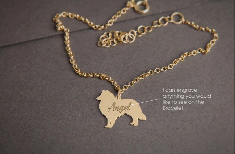SHETLAND SHEEPDOG Tiny Silver Bracelet - 1 Main image