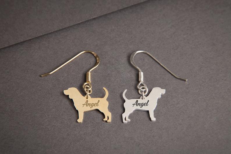 BEAGLE Dangle Silver Earring - 1 Main image
