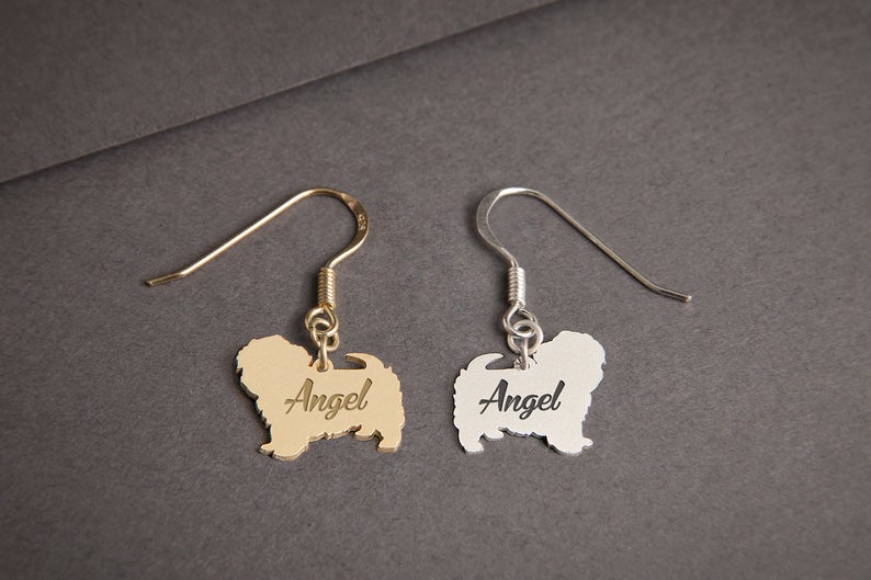 MALTESE TERRIER Dangle Silver Earring - 1 Main image