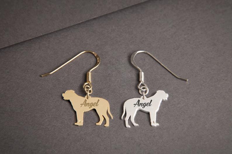MASTIFF Dangle Silver Earring - 1