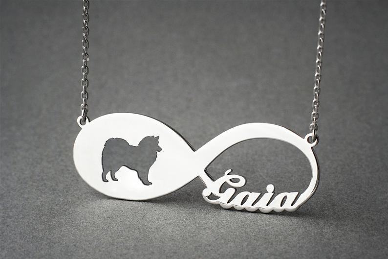 AMERICAN ESKIMO Infinity Silver Necklace - 1 Main image