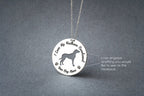 REDBONE COONHOUND Disc Silver Necklace - 1