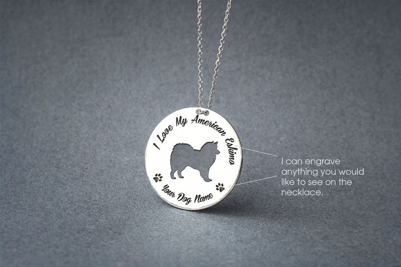 AMERICAN ESKIMO Disc Silver Necklace - 1 Main image