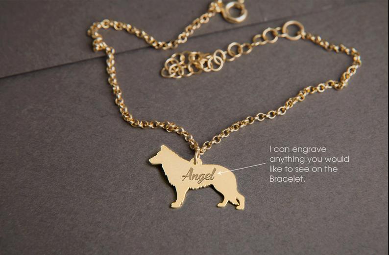 GERMAN SHEPHERD Tiny Silver Bracelet - 1 Main image