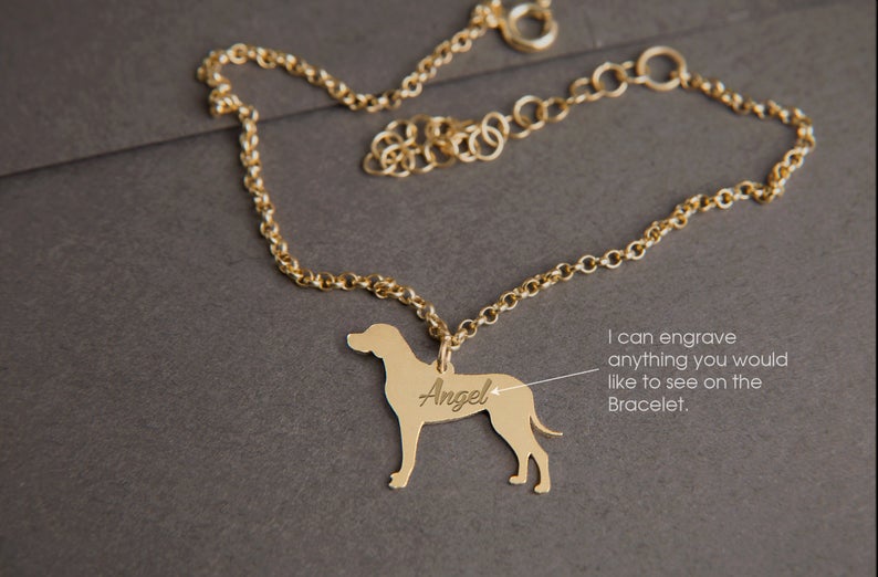 REDBONE COONHOUND Tiny Silver Bracelet - 1 Main image