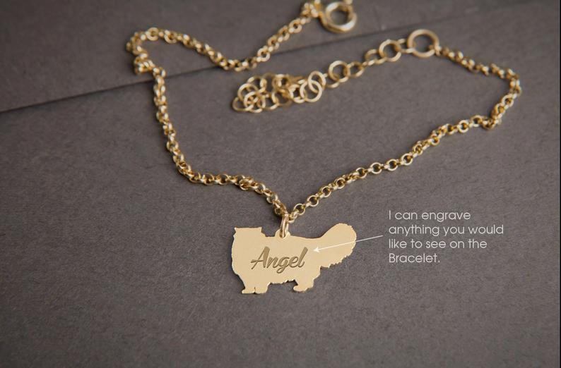 PERSIAN CAT Tiny Silver Bracelet - 1 Main image
