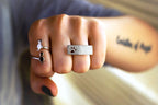 Adjustable RECTANGLE PAW Ring - 2