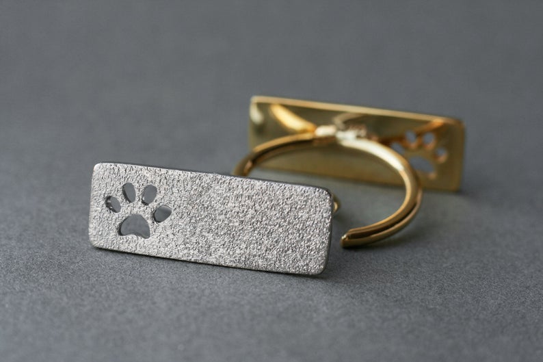 Adjustable RECTANGLE PAW Ring - 1