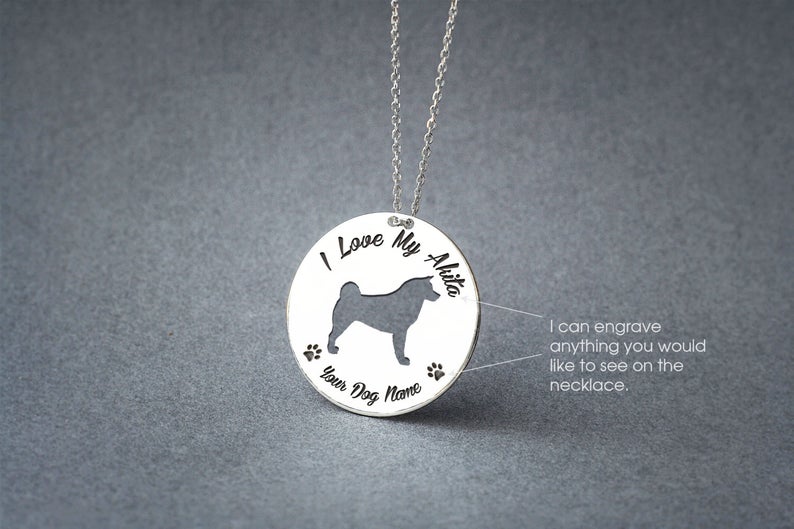 AKITA Disc Silver Necklace - 1 Main image