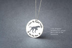 ENGLISH POINTER Disc Silver Necklace - 1