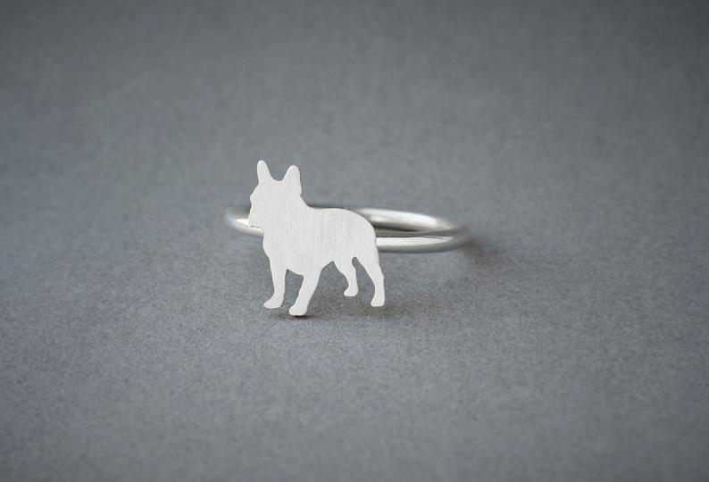 FRENCH BULLDOG Classic Silver Ring - 1 Main image