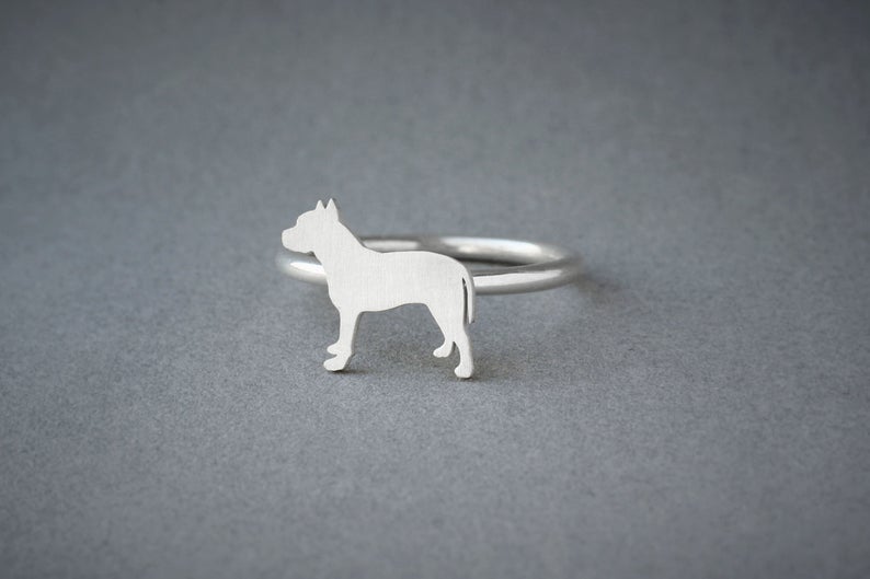 PITBULL TERRIER Classic Silver Ring - 1 Main image