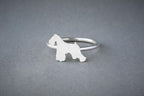 SCHNAUZER Classic Silver Ring - 1