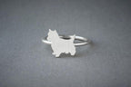 YORKSHIRE / WESTSHIRE TERRIER Classic Silver Ring - 1