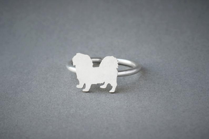 PEKINGESE SHORTHAIRED Classic Silver Ring - 1 Main image