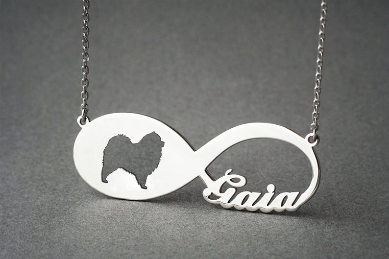 CHOW CHOW Infinity Silver Necklace - 1 Main image