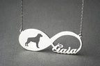 ROTTWEILER Infinity Silver Necklace - 1