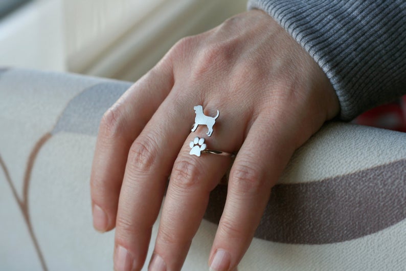 AKITA-Paw Silver Ring - 2