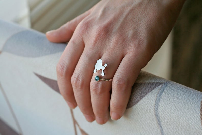AKITA-Birthstone Silver Ring - 2