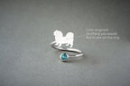 PEKINGESE SHORTHAIRED-Birthstone Silver Ring - 1